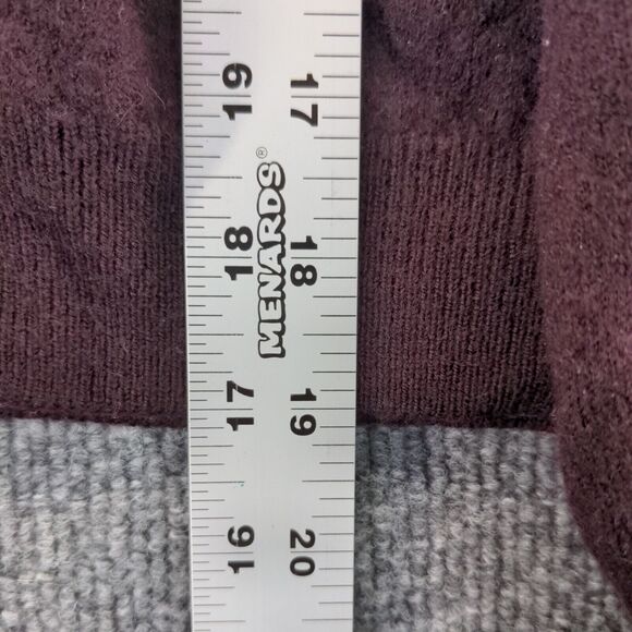Brooks Brothers Stretch Sweater Womens Large Pullover Burgundy Merino Wool - Picture 10 of 11